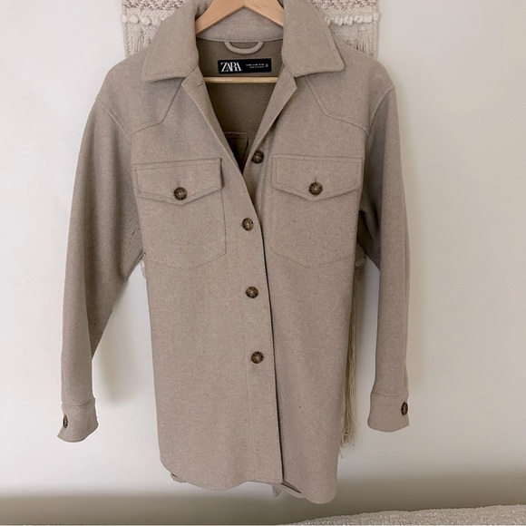 Zara belted overshirt/shacket - Picture 6 of 10